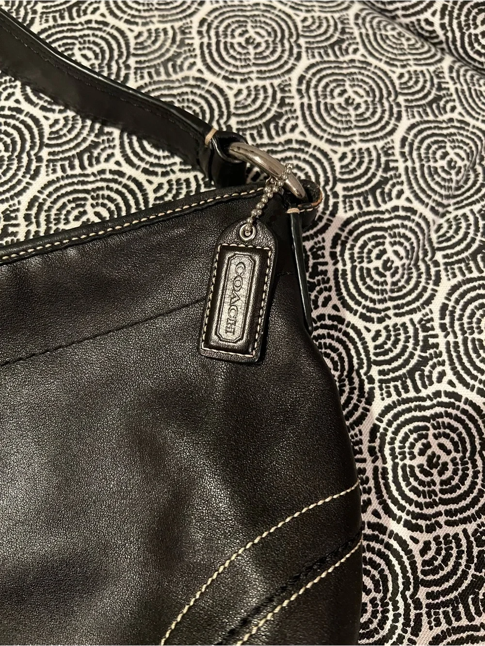 Coach Vintage Soho Hobo Black Leather Bag
